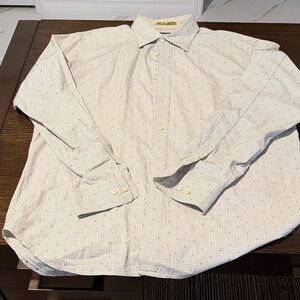 Tommy Bahama Cream and Black Striped Shirt